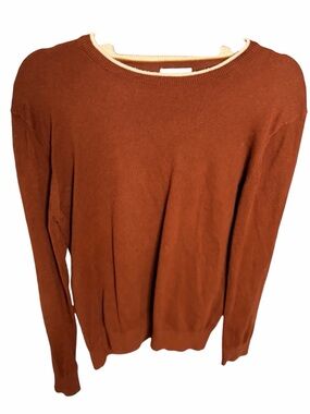 Wills Crewneck Sweater in Rust Brown